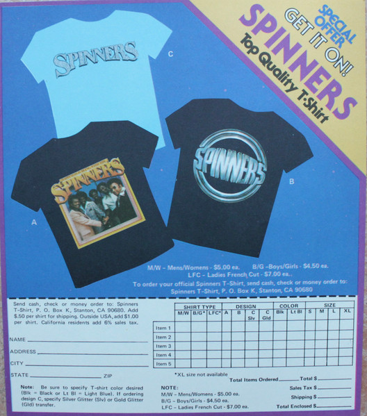 Cover zu Spinners - Spinners/8 | 1977 | Vinyl | Funk / Soul | US