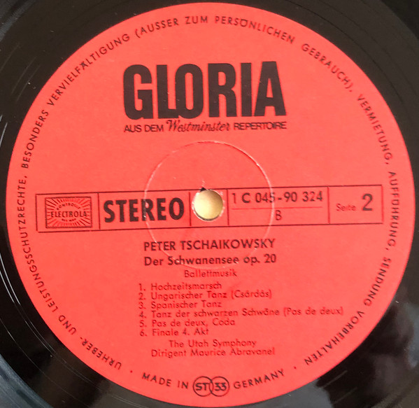 Cover zu Pyotr Ilyich Tchaikovsky, Utah Symphony Orchestra, Maurice de Abravanel - Schwanensee (Auszüge) | 1969 | Vinyl | Classical | Germany
