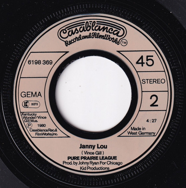 Cover zu Pure Prairie League - Let Me Love You Tonight | 1980 | Vinyl | Rock | Germany