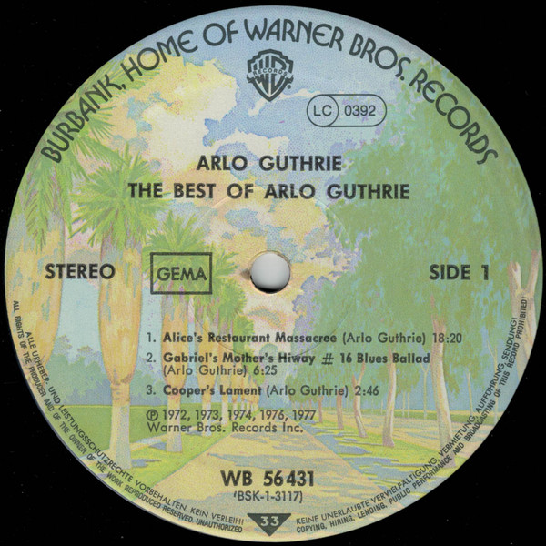 Cover zu Arlo Guthrie - The Best Of Arlo Guthrie | 1977 | Vinyl | Rock, Folk, World, & Country | Germany