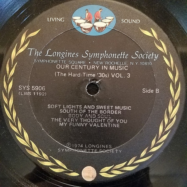 Cover zu The Longines Symphonette - The Hard-Time '30s | 1974 | Vinyl | Jazz | US Schallplatten Ankauf
