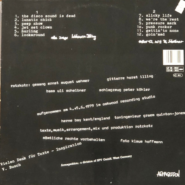 Cover zu Rotzkotz - Much Funny | 1988 | Vinyl | Rock | Germany