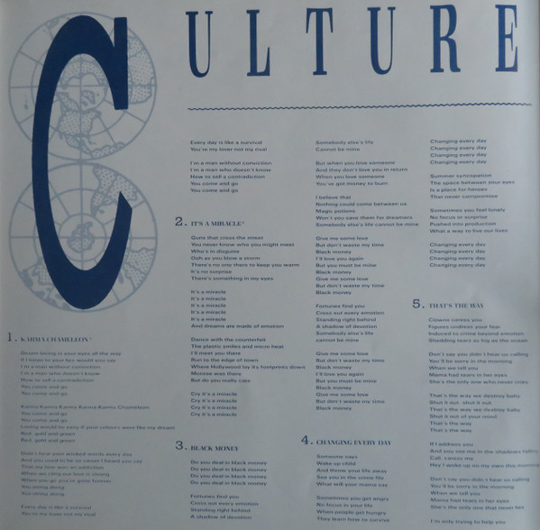 Cover zu Culture Club - Colour By Numbers | 1983 | Vinyl | Electronic, Pop | France