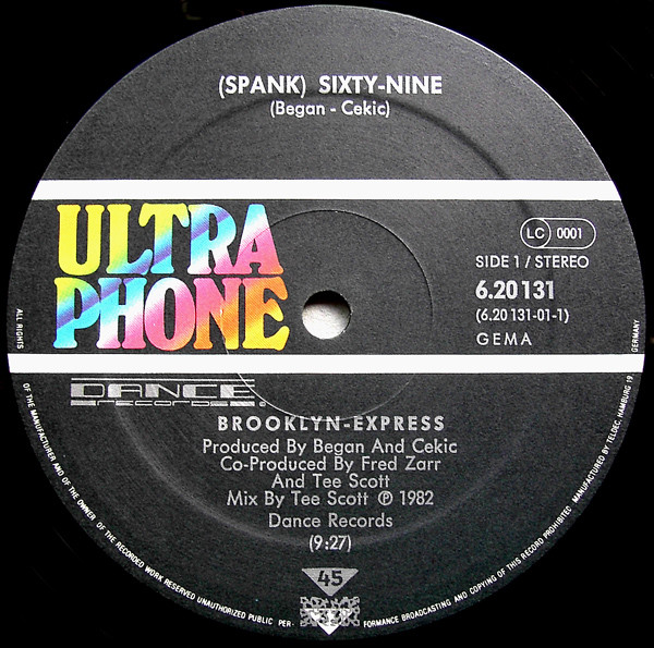 Cover zu Brooklyn Express - (Spank) Sixty-Nine / Change Position 88 | 1982 | Vinyl | Electronic | Germany Schallplatten Ankauf