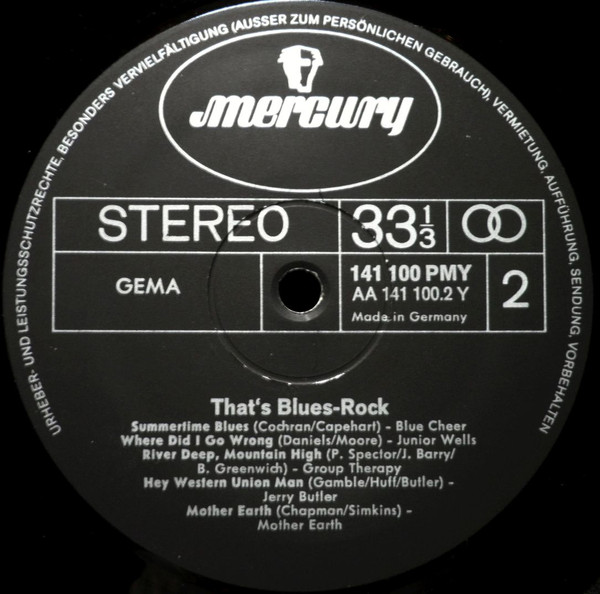 Cover zu Various - That's Blues-Rock | 1969 | Vinyl | Rock, Blues | Germany