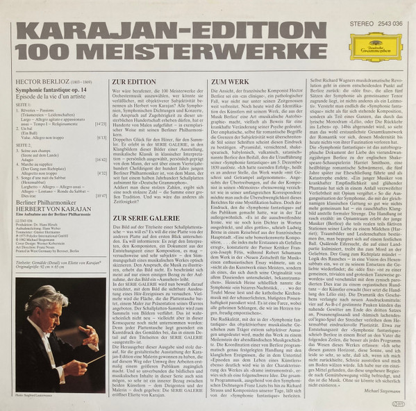 Cover zu Berliner Philharmoniker, Herbert von Karajan - Karajan-Edition 100 Meisterwerke - Berlioz: Symphonie Fantastique | 1982 | Vinyl | Classical | Germany Schallplatten Ankauf