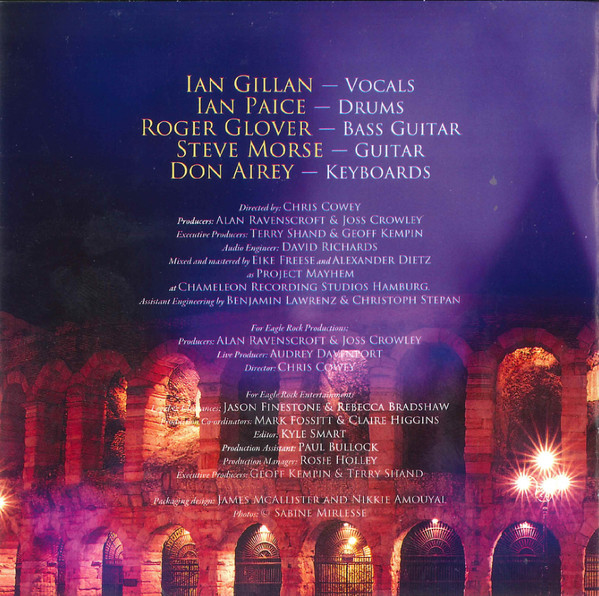 Cover zu Deep Purple With Die Neue Philharmonie Frankfurt - Live In Verona | 2022 | CD, Album, Reissue | Rock | Europe