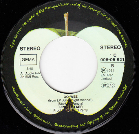 Cover zu Ringo Starr - Snookeroo | 1975 | Vinyl | Rock, Pop | Germany