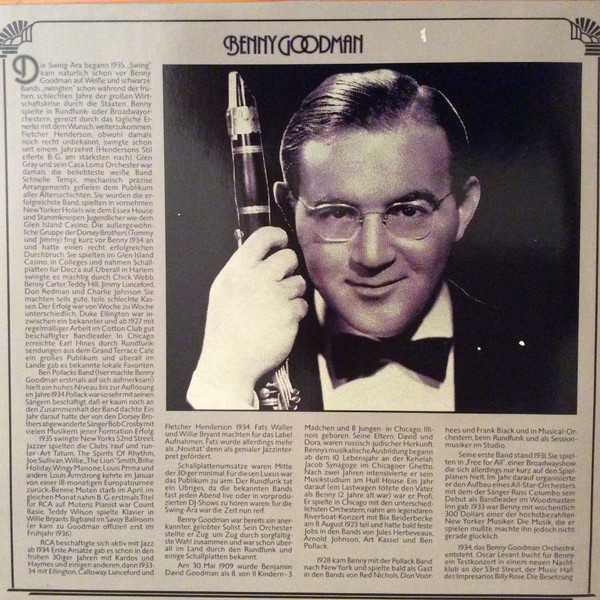 Cover zu Benny Goodman And His Orchestra - The Original Sounds Of The Swing Era Vol. 1 | 1986 | Vinyl | Jazz | Germany