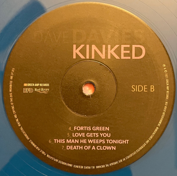 Cover zu Dave Davies - Kinked | 2022 | Vinyl | Rock | Worldwide