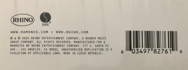 Cover zu Ramones - The 1975 Sire Demos | 2024 | Vinyl | Rock | Worldwide