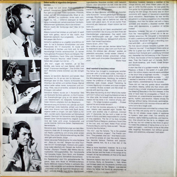 Cover zu Adamo - Edition 2000 | Vinyl | Pop | Germany Schallplatten Ankauf