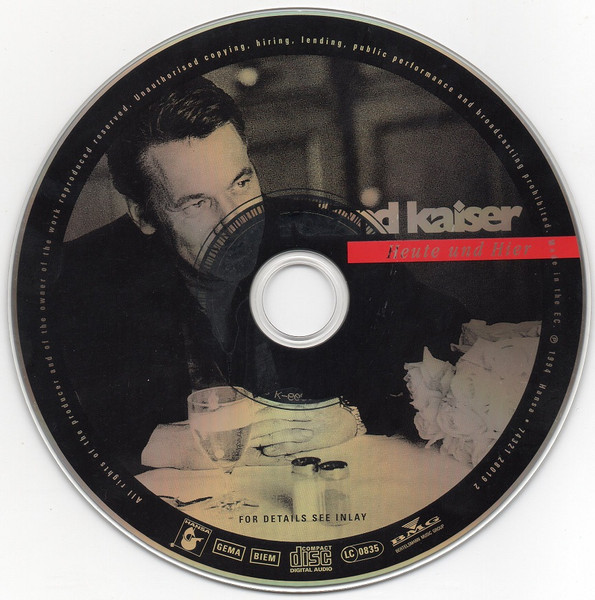 Cover zu Roland Kaiser - Heute Und Hier | 1995 | Vinyl | Pop | Germany