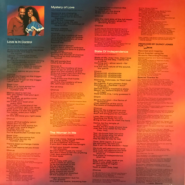 Cover zu Donna Summer - Donna Summer | 1982 | Vinyl, LP, Album | Funk / Soul | US
