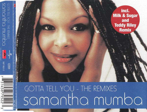 Cover zu Samantha Mumba - Gotta Tell You (The Remixes) | 2000 | Vinyl | Electronic, Hip Hop, Funk / Soul, Pop | Germany Schallplatten Ankauf
