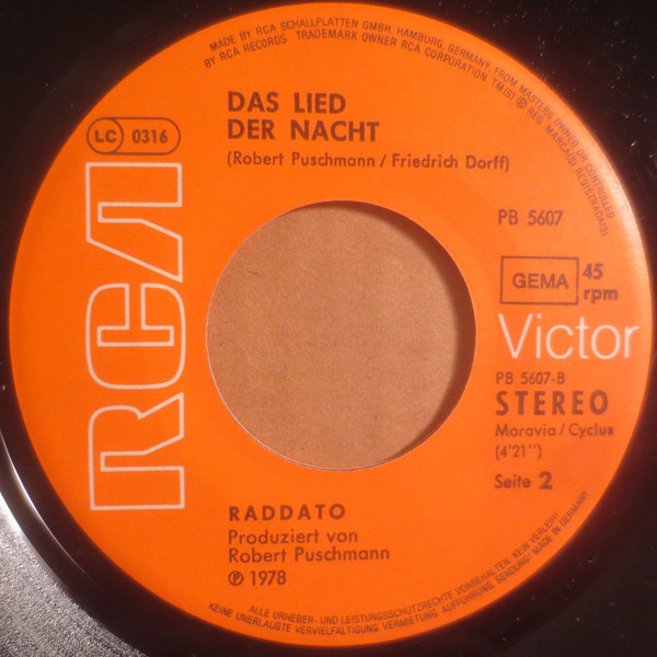 Cover zu Raddato - Meine Annelore Liebt Amore | 1978 | Vinyl | Pop | Germany