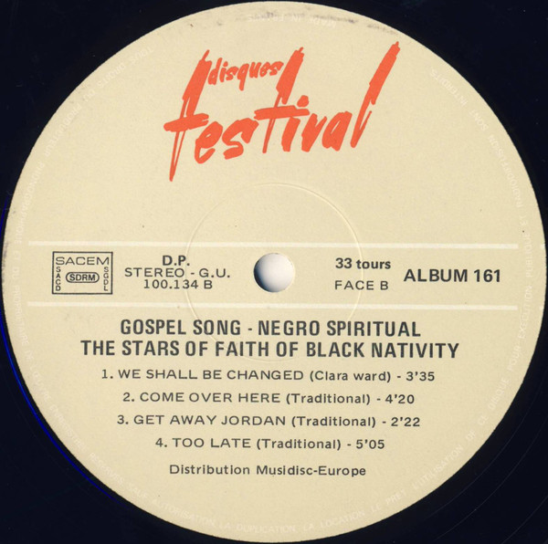 Cover zu The Stars Of Faith - Gospel Song Negro Spirituals | 1974 | Vinyl | Funk / Soul | France
