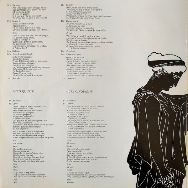 Cover zu Claudio Monteverdi - Eric Tappy, Ensemble Vocal De Lausanne Et Ensemble Instrumental De Lausanne Dir. Michel Corboz - Orfeo | 1968 | Vinyl | Classical | France