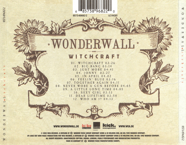 Cover zu Wonderwall - Witchcraft | 2002 | Vinyl | Rock, Pop | Germany