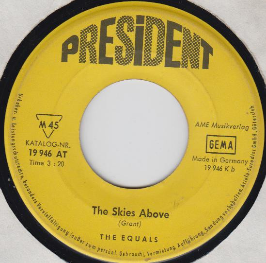 Cover zu The Equals - I Get So Excited | 1968 | Vinyl | Rock, Funk / Soul, Pop | Germany