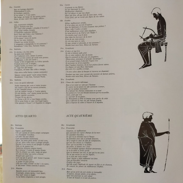 Cover zu Claudio Monteverdi - Eric Tappy, Ensemble Vocal De Lausanne Et Ensemble Instrumental De Lausanne Dir. Michel Corboz - Orfeo | 1968 | Vinyl | Classical | France