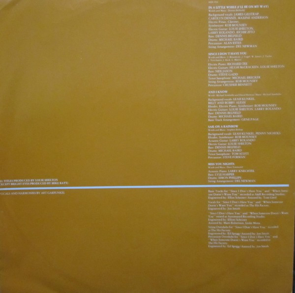 Cover zu Art Garfunkel - Fate For Breakfast | 1979 | Vinyl | Rock, Pop | Europe