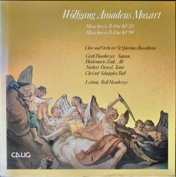 Cover zu Wolfgang Amadeus Mozart - Missa Brevis B-Dur KV 275, D-Dur KV 194 | 1978 | Vinyl | Classical | Germany Schallplatten Ankauf