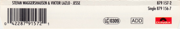 Cover zu Stefan Waggershausen & Viktor Lazlo - Jesse (Douce Et Innocente) | 1990 | Vinyl | Electronic, Pop | Europe
