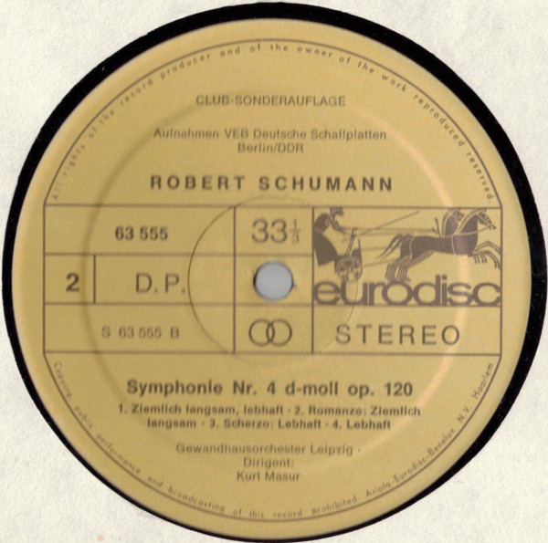 Cover zu Robert Schumann : Gewandhausorchester Leipzig / Kurt Masur - Die Symphonien 1 - 4 / Ouverture, Scherzo & Finale E-dur Op. 52 /