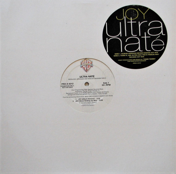 Cover zu Ultra Naté - Joy | 1993 | Vinyl | Electronic | US Schallplatten Ankauf