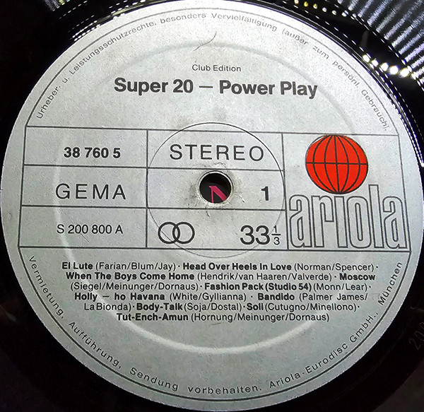 Cover zu Various - Super 20 Powerplay | 1979 | Vinyl | Electronic, Rock, Funk / Soul, Pop | Germany Schallplatten Ankauf