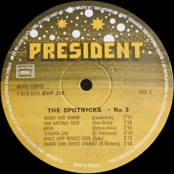 Cover zu The Spotnicks - Sound | 1978 | Vinyl | Rock | France