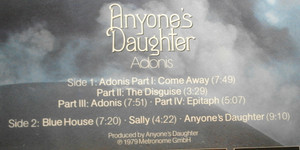 Cover zu Anyone's Daughter - Adonis | Vinyl | Rock | Germany