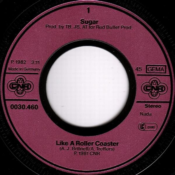 Cover zu Sugar (10) - Like A Roller Coaster | 1982 | Vinyl | Electronic | Germany