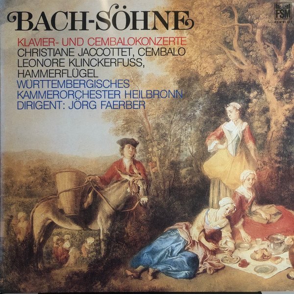 Cover zu Bach-Söhne, Christiane Jaccottet, Leonore Klinckerfuss, Württembergisches Kammerorchester, Jörg Faerber - Klavier- Und Cembalokonzerte | 1980 | Vinyl | Classical | Germany Schallplatten Ankauf