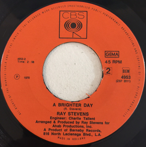 Cover zu Ray Stevens - Everything Is Beautiful | 1970 | Vinyl | Rock, Pop | Netherlands