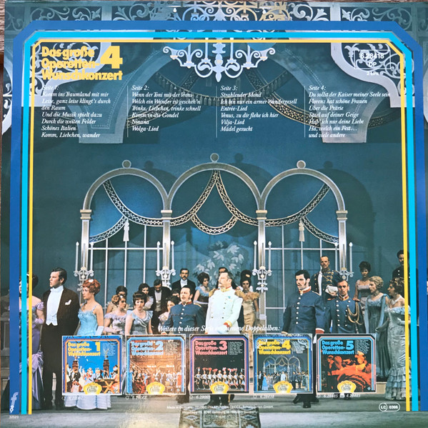 Cover zu Various - Das Große Operetten-Wunschkonzert 4 | 1977 | Vinyl | Classical | Germany