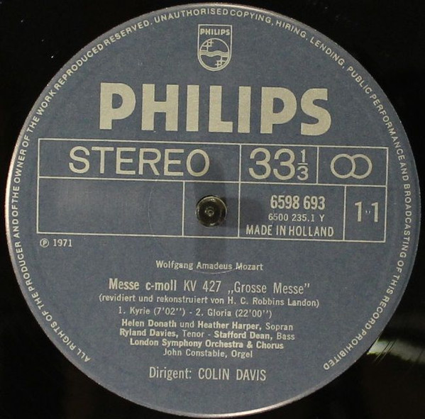 Cover zu Wolfgang Amadeus Mozart - Geistliche Musik | 1974 | Vinyl | Classical | Germany