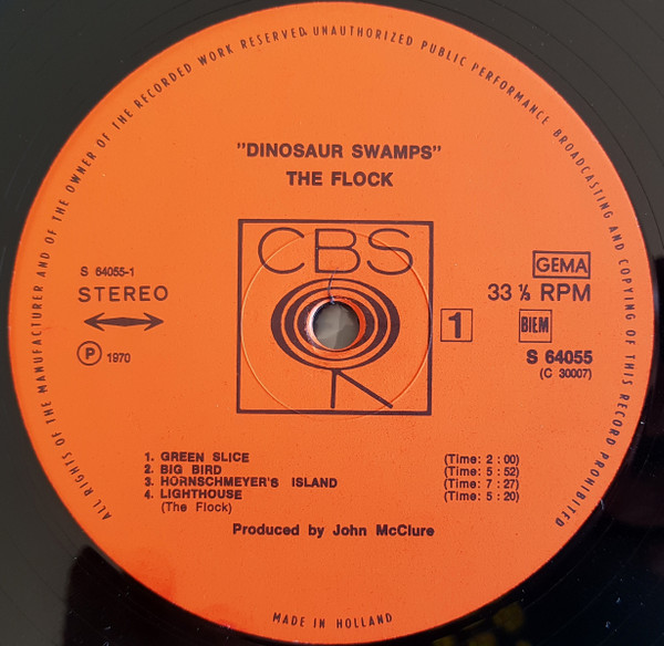Cover zu The Flock - Dinosaur Swamps | 1970 | Vinyl | Rock | Europe