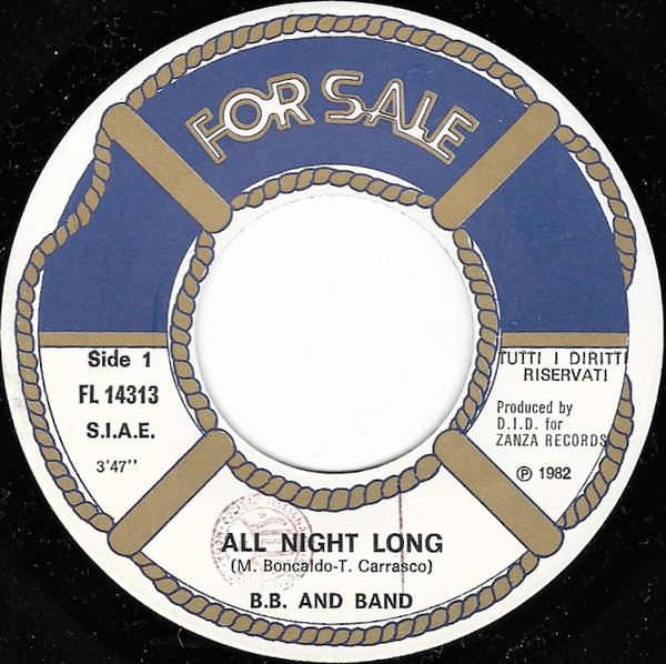 Cover zu B.B. & Band - ...All Night Long | 1982 | Vinyl | Electronic | Italy Schallplatten Ankauf