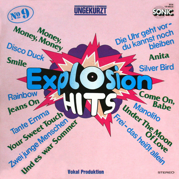 Cover zu The Hiltonaires, Orchester Udo Reichel - Explosion Hits № 9 | 1977 | Vinyl | Rock, Pop | Germany Schallplatten Ankauf