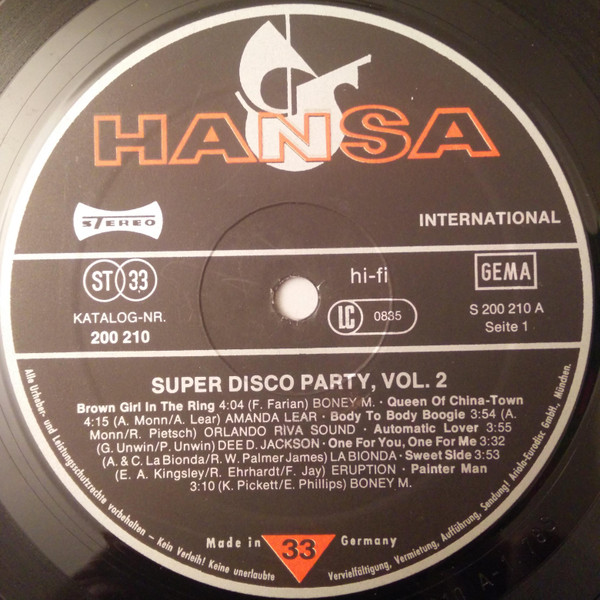 Cover zu Various - Super Disco Party 2 | 1978 | Vinyl | Electronic, Funk / Soul | Germany Schallplatten Ankauf