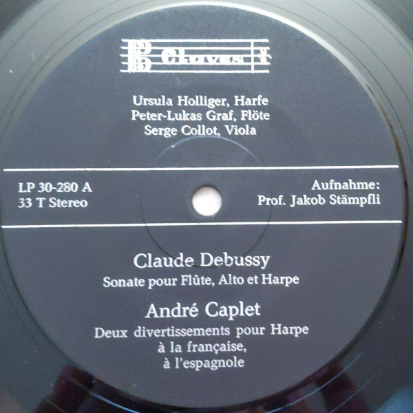 Cover zu Claude Debussy, Maurice Ravel, André Caplet, Ursula Holliger, Peter-Lukas Graf, Serge Collot, Hans-Rudolf Stalder, Die Kammermusiker Zürich - Französische Meisterwerke Für Harfe | Classical Schallplatten Ankauf