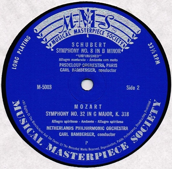 Cover zu Wolfgang Amadeus Mozart, Franz Schubert, Ludwig van Beethoven - 3 Symphonien - Mozart: Symphonie Nr. 32 In G-Dur, K. 318, Schubert: Symphonie Nr. 8 “Unvollendete”, Beethoven: Symphonie Nr. 5 | Vinyl | Classical | Germany