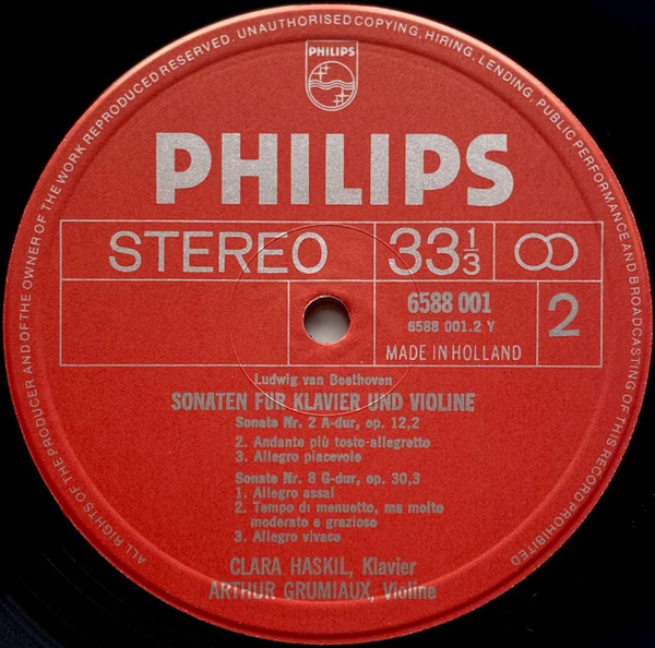 Cover zu Arthur Grumiaux, Clara Haskil, Ludwig van Beethoven - Sämtliche Sonaten Für Klavier Und Violine | 1974 | Vinyl | Classical | Europe