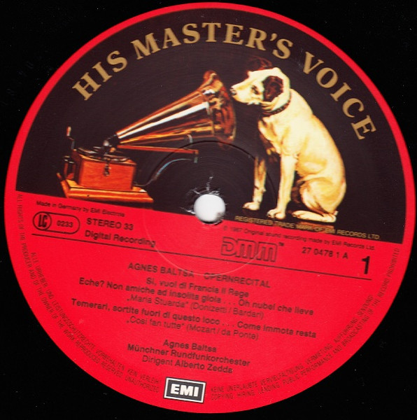 Cover zu Agnes Baltsa, Giuseppe Verdi, Gaetano Donizetti, Wolfgang Amadeus Mozart, Hector Berlioz, Münchner Rundfunkorchester, Alberto Zedda - Arias = Arien = Airs | 1987 | Vinyl | Classical | Europe Schallplatten Ankauf