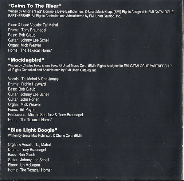 Cover zu Taj Mahal - Dancing The Blues | 1993 | Vinyl | Blues | Europe