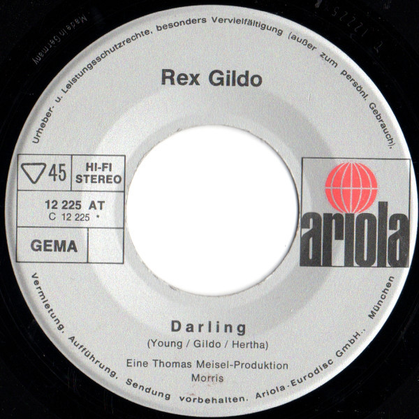 Cover zu Rex Gildo - Dunja / Darling | 1972 | Vinyl | Pop | Germany Schallplatten Ankauf