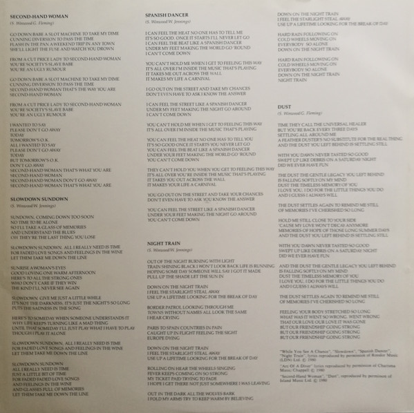 Cover zu Steve Winwood - Arc Of A Diver | 1980 | Vinyl | Rock | Scandinavia