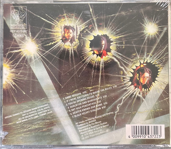 Cover zu Budgie - If I Were Brittania I'd Waive The Rules | 1993 | CD, Album, Reissue | Rock | Germany Schallplatten Ankauf